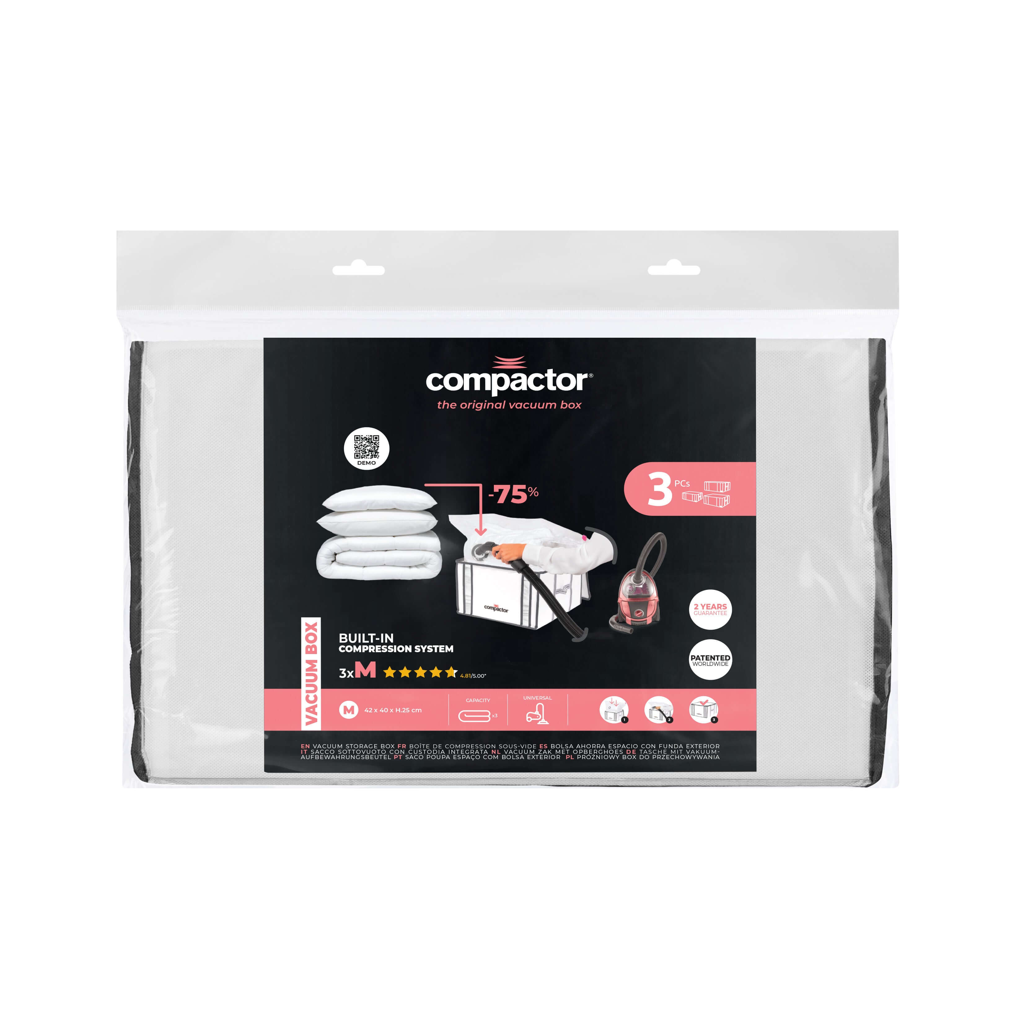 Juego de 3 fundas para aspiradora M