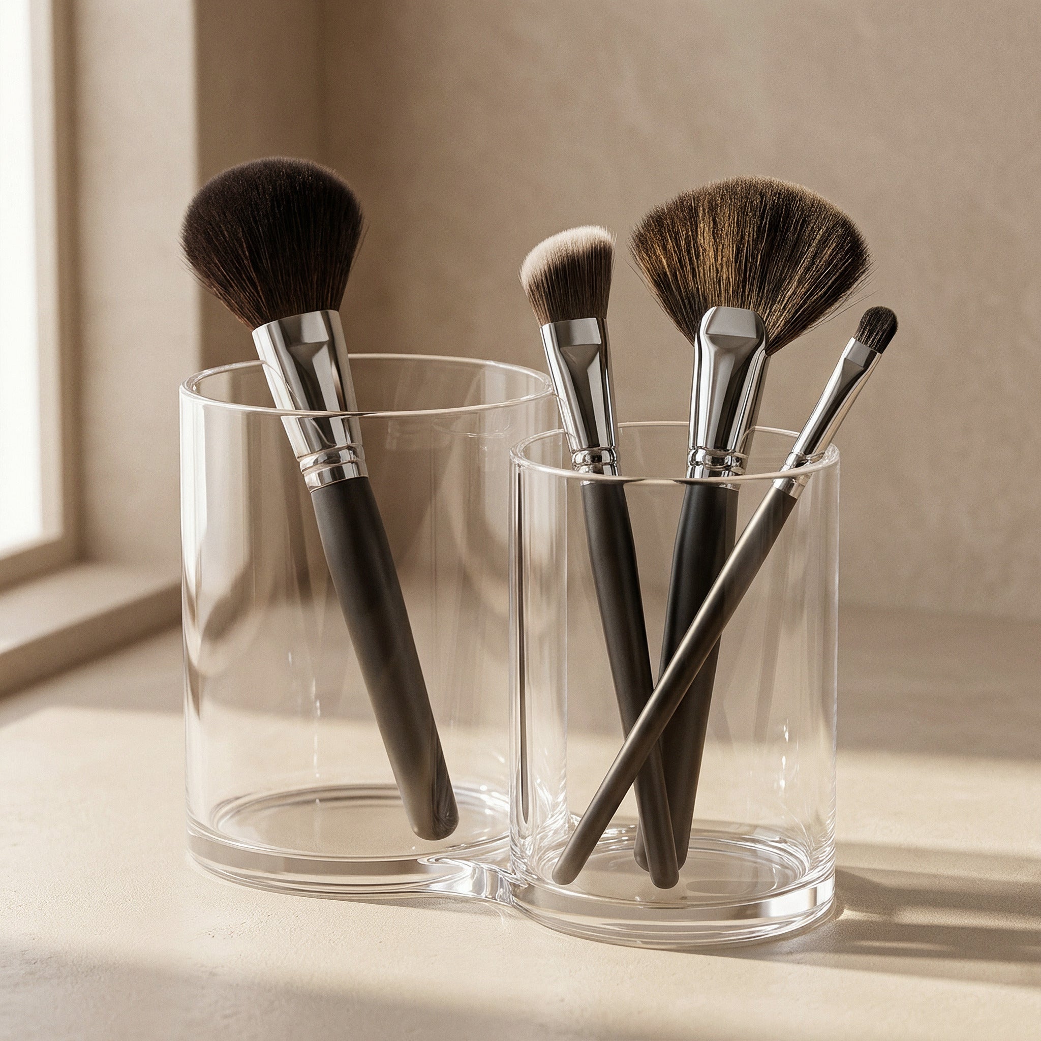 Cotton swab and makeup holders