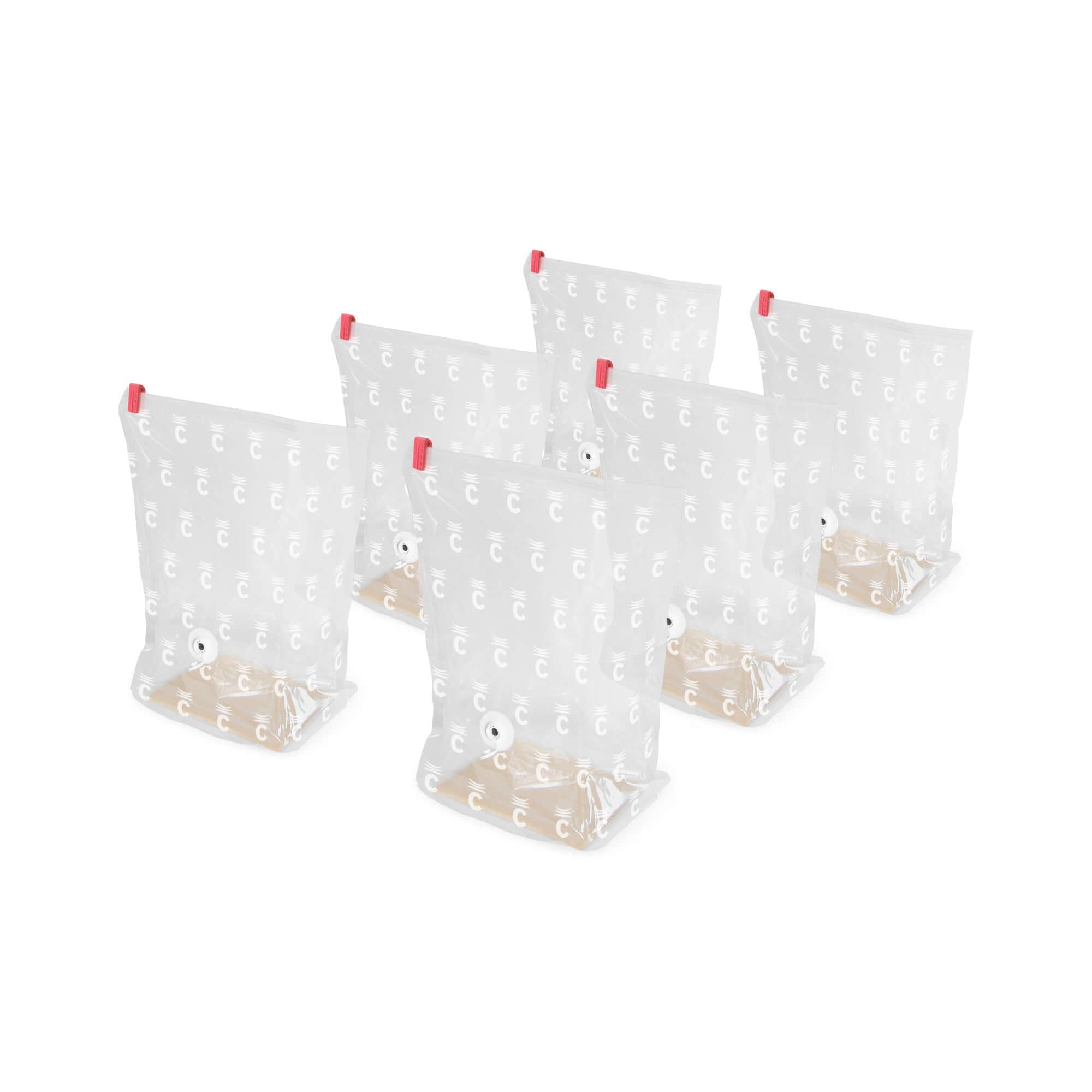Lot de 6 sacs de rangement sous vide M Compact Express