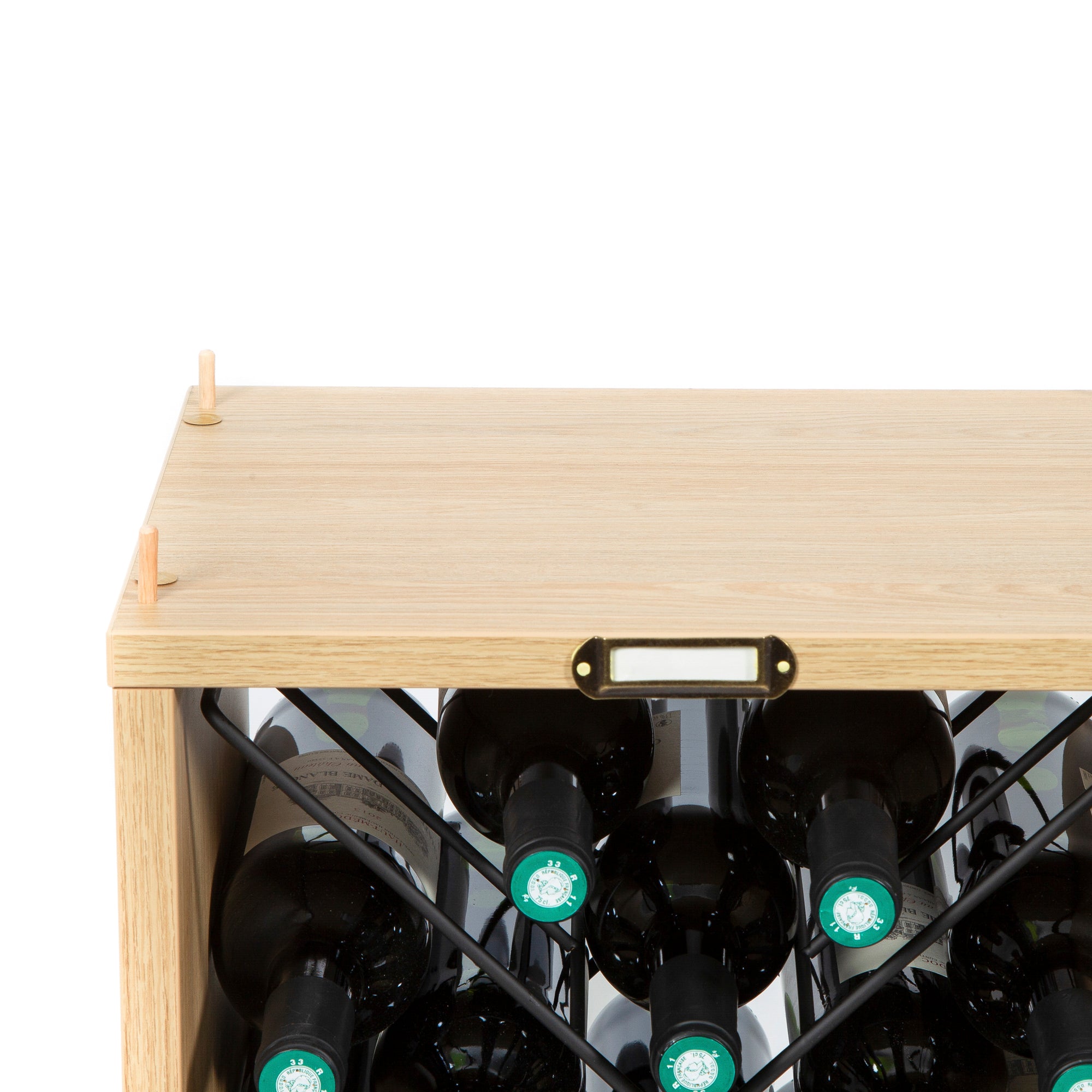 Range bouteilles bois et métal