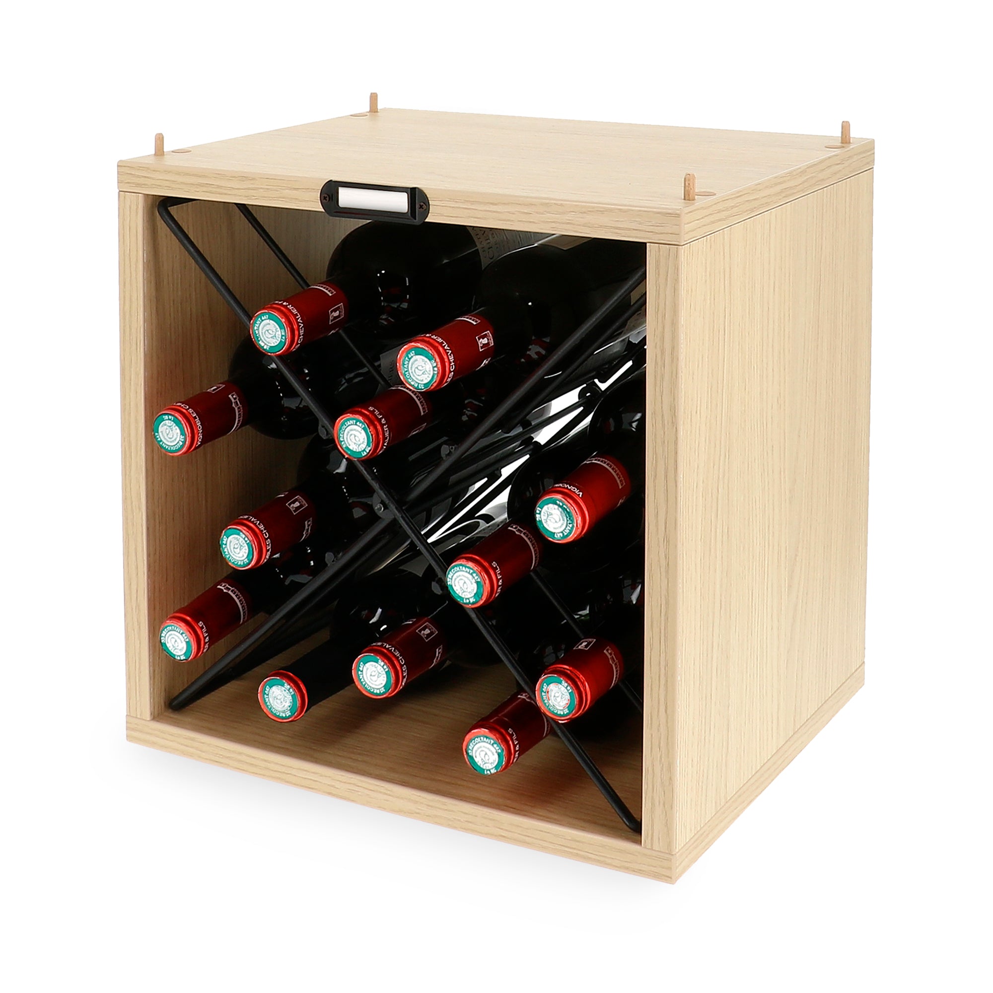Range bouteilles bois et métal