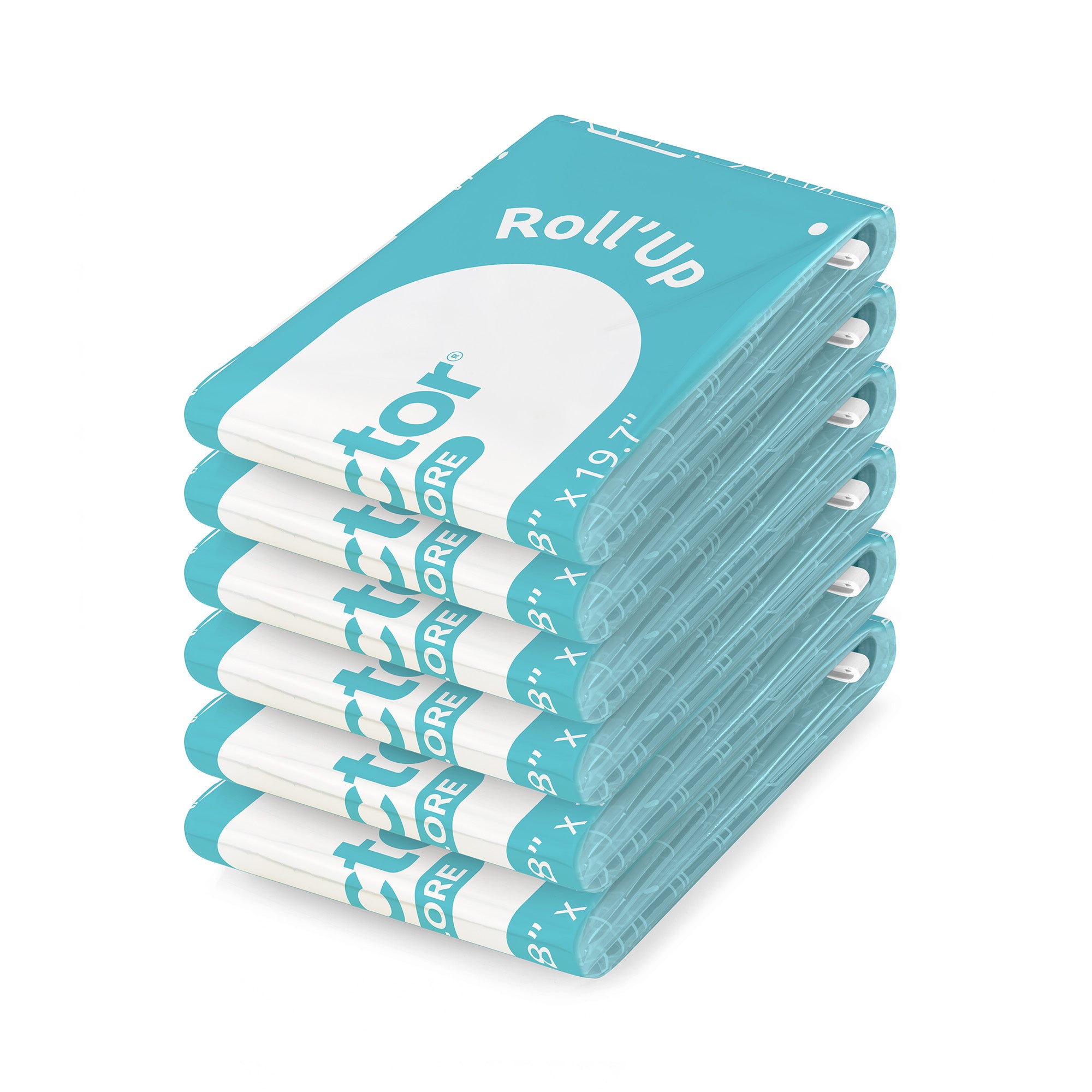 Juego de 6 bolsas de vacío enrollables para viaje