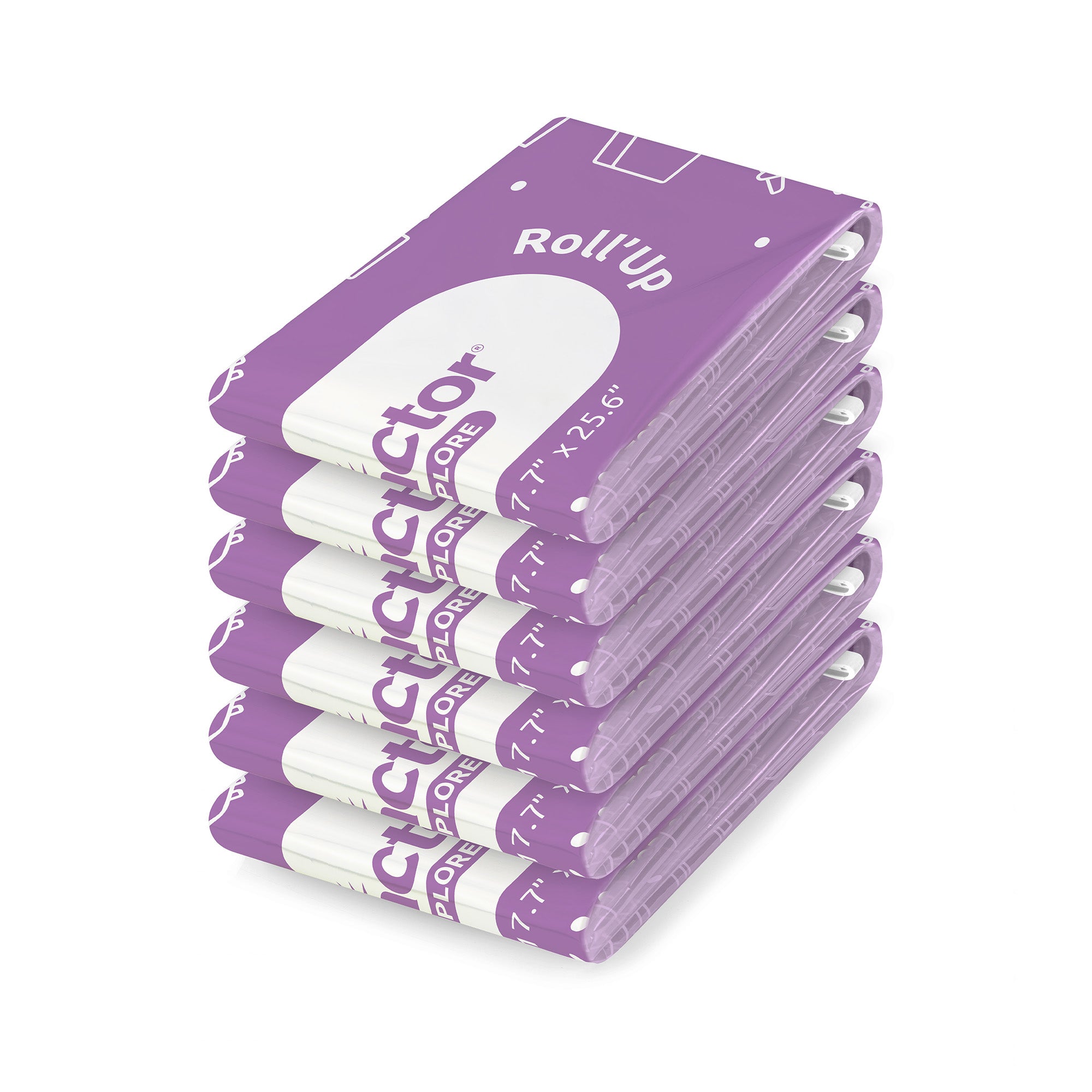 Juego de 6 bolsas de vacío enrollables para viaje