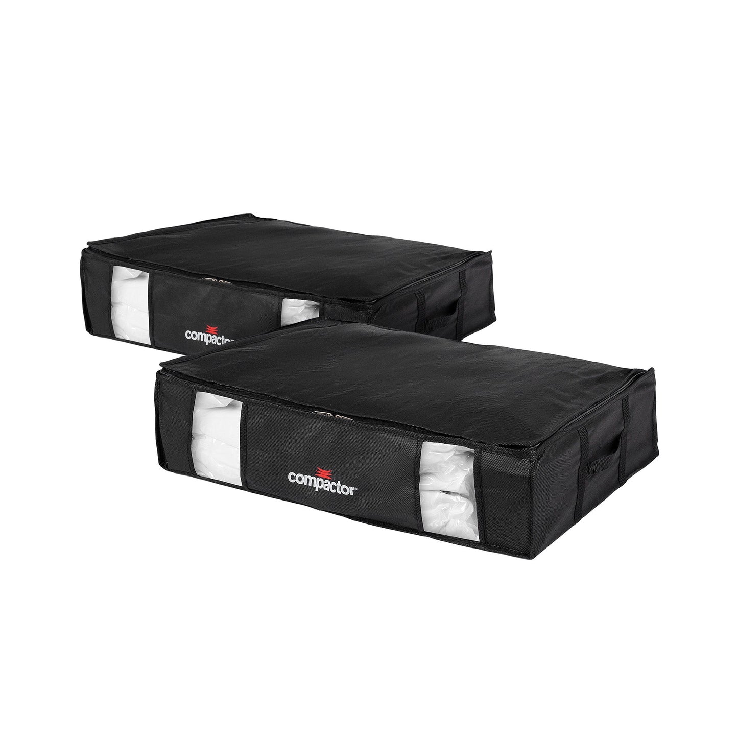 Compactor Pack de 2 cajas de almacenamiento al vacío Cosmos L negro