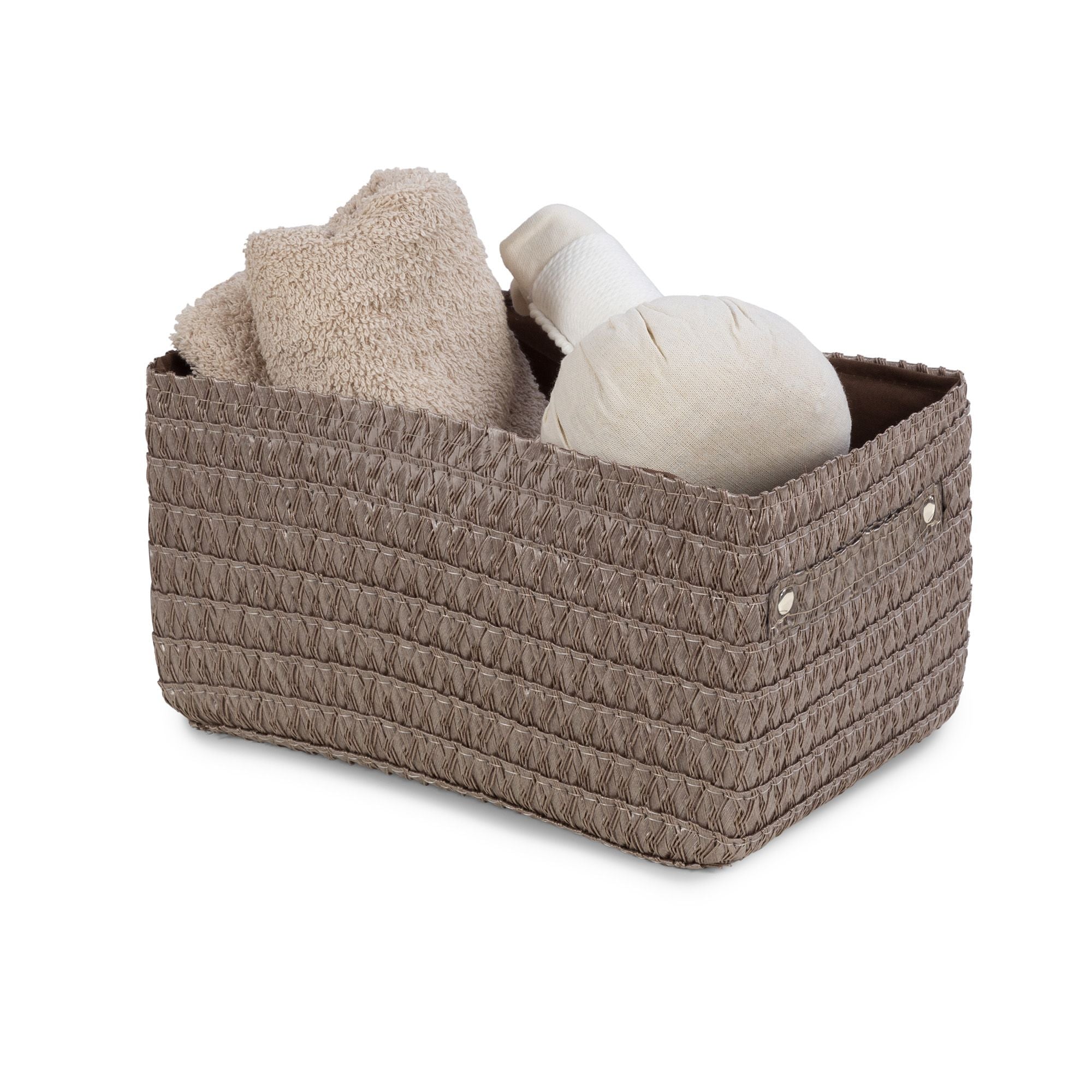 Panier de rangement Lilou marron