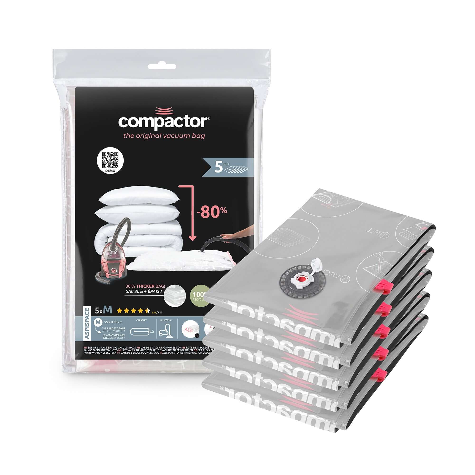Lot de 5 sacs sous vide M Edition spéciale AspiSpace