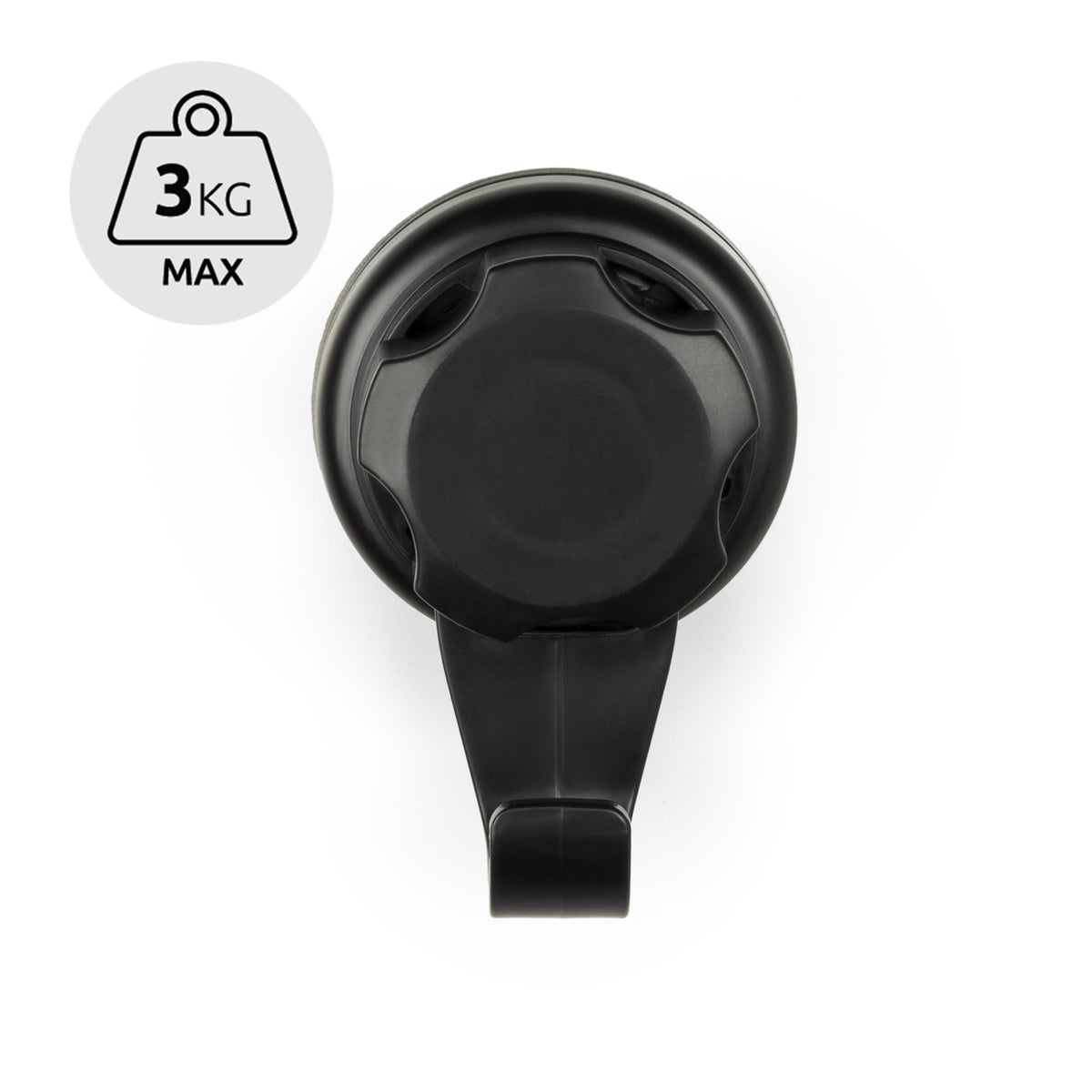 Set di 2 ganci a ventosa Bestlock Black neri