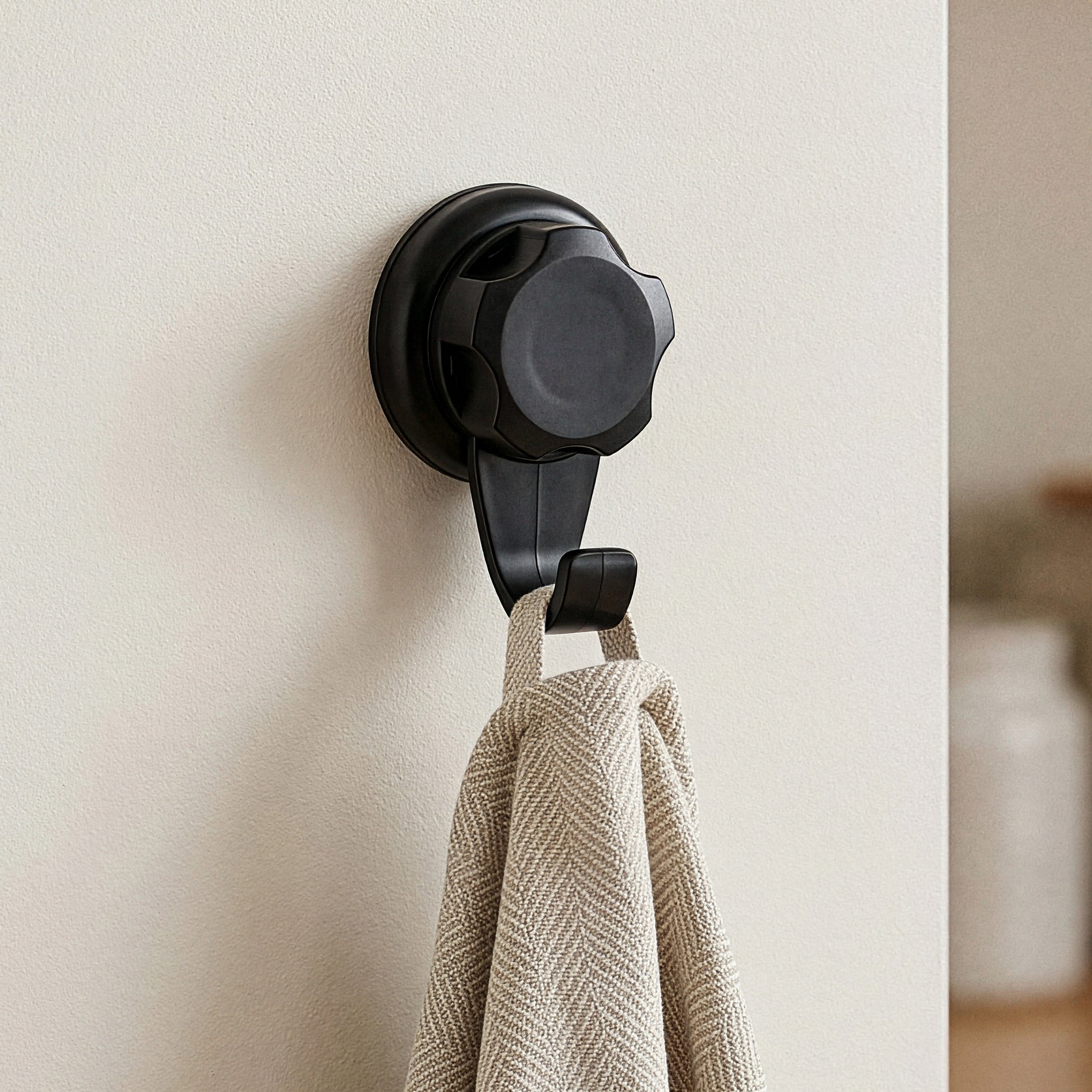 Grande gancio a ventosa Bestlock Black nero