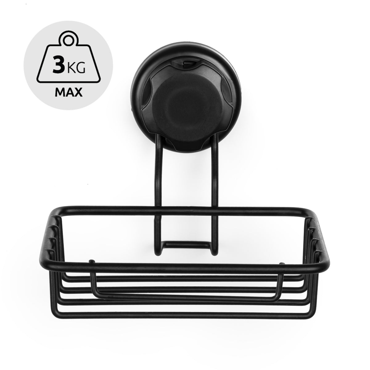 Porta sapone a ventosa Bestlock Black nero
