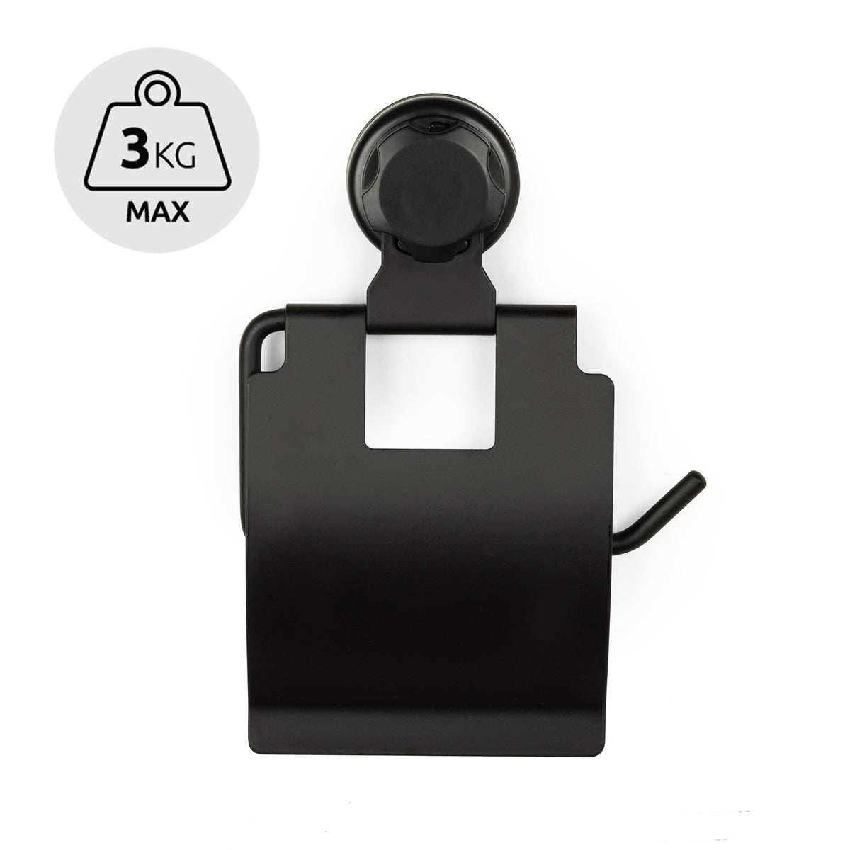 Bestlock Black suction toilet paper holder black