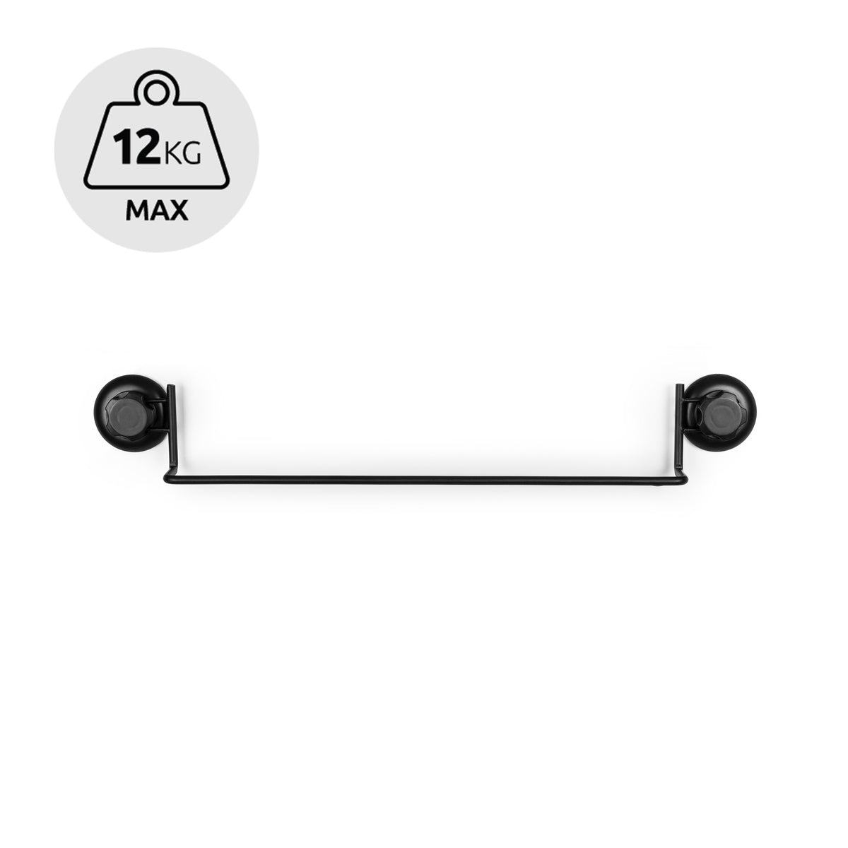 Porta asciugamani a ventosa Bestlock Black nero