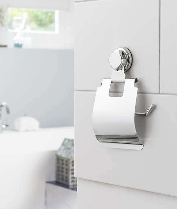 Porte papier toilette à ventouse Bestlock chrome