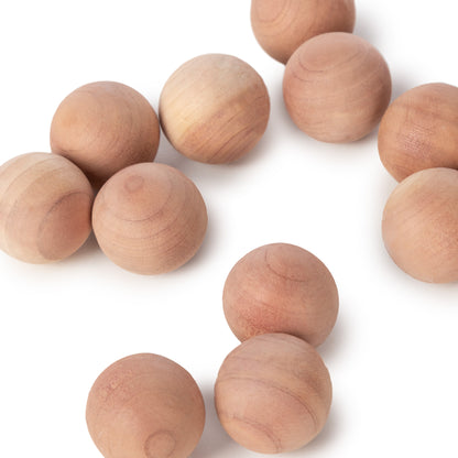 Set de 15 bolas de naftalina de cedro natural