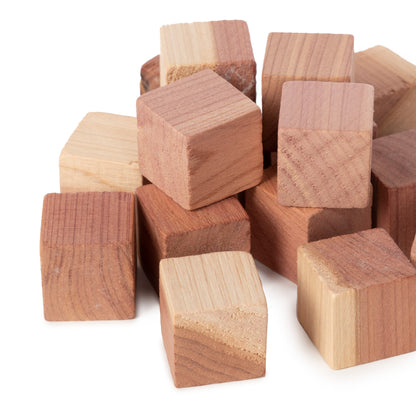 Pack de 16 cubos naturales de cedro de Oregón antipolillas