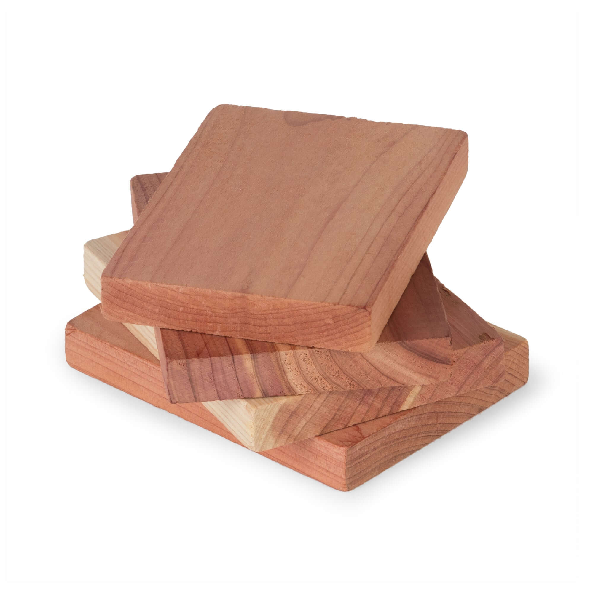 Juego de 4 platos antipolillas en cedro natural de Oregón