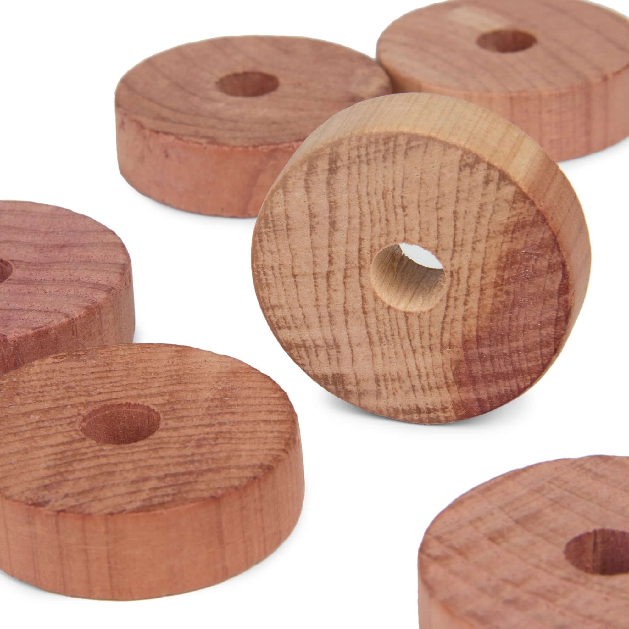 Juego de 6 anillos de cedro a prueba de polillas