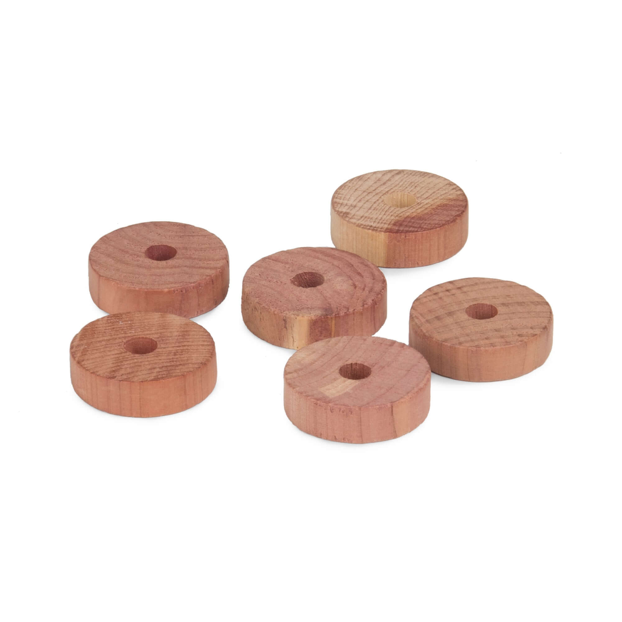 Lot de 6 anneaux en cèdre antimites Cedar