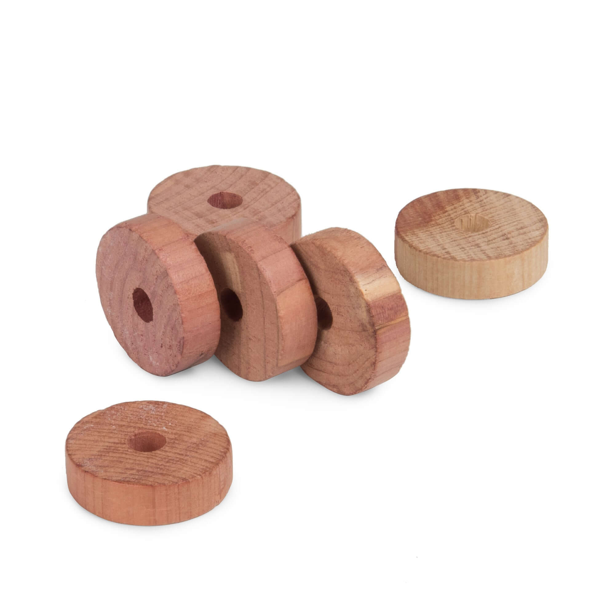 Juego de 6 anillos de cedro a prueba de polillas