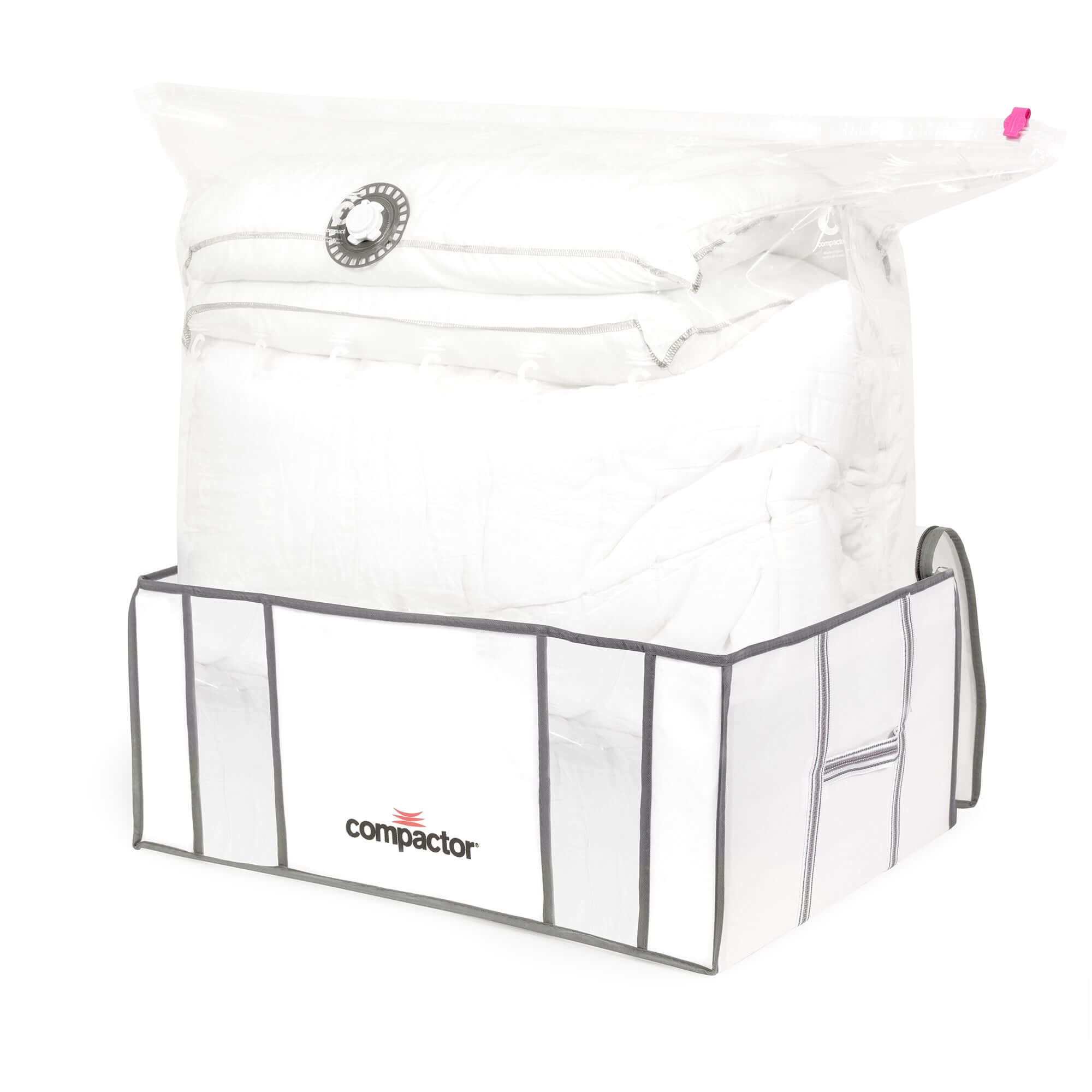Lot de 2 housses de rangement sous vide + 2 sacs de rangement sous vide M + L