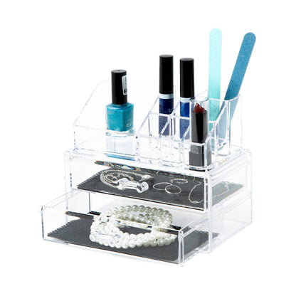 Rangement à tiroirs pour maquillage et bijoux Cosmetic transparent