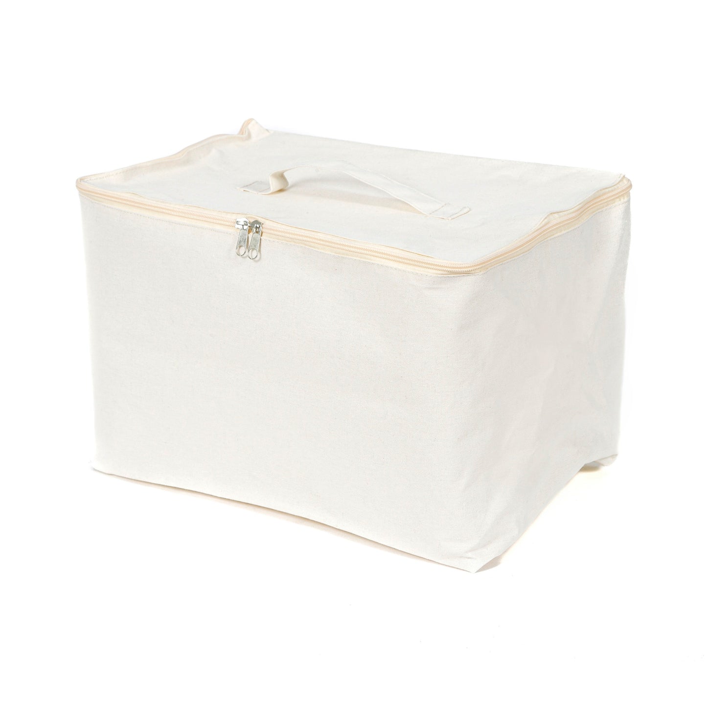 Bolsa de almacenamiento con cremallera flexible blanca