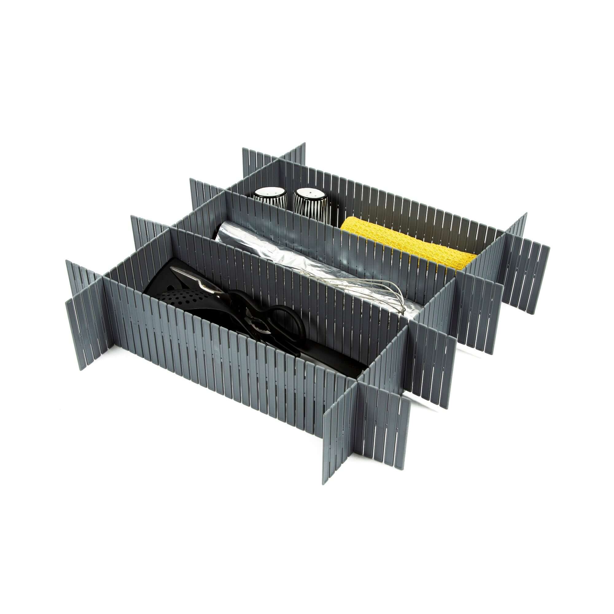 Séparateur de tiroir modulable Free gris