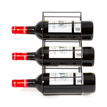 ZHAOMIMI Casier à Bouteilles 2 Niveaux 6 Bouteilles – Range Vin Empilable En Plastique Transparent Pour Cuisine Et Cave