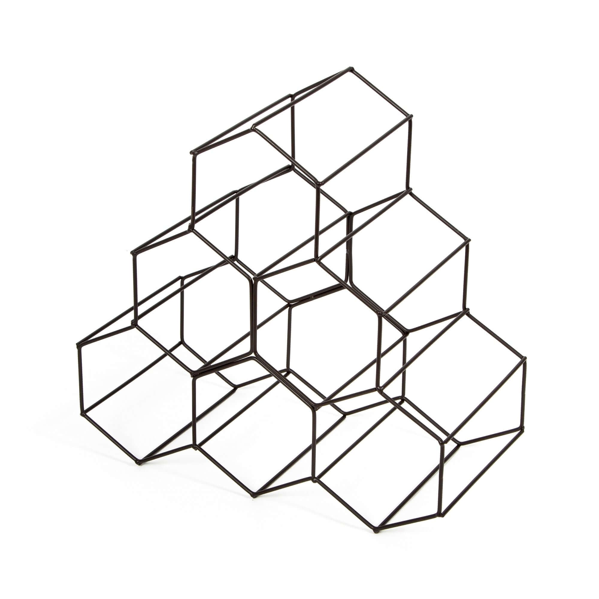 Range bouteilles en métal Hexa