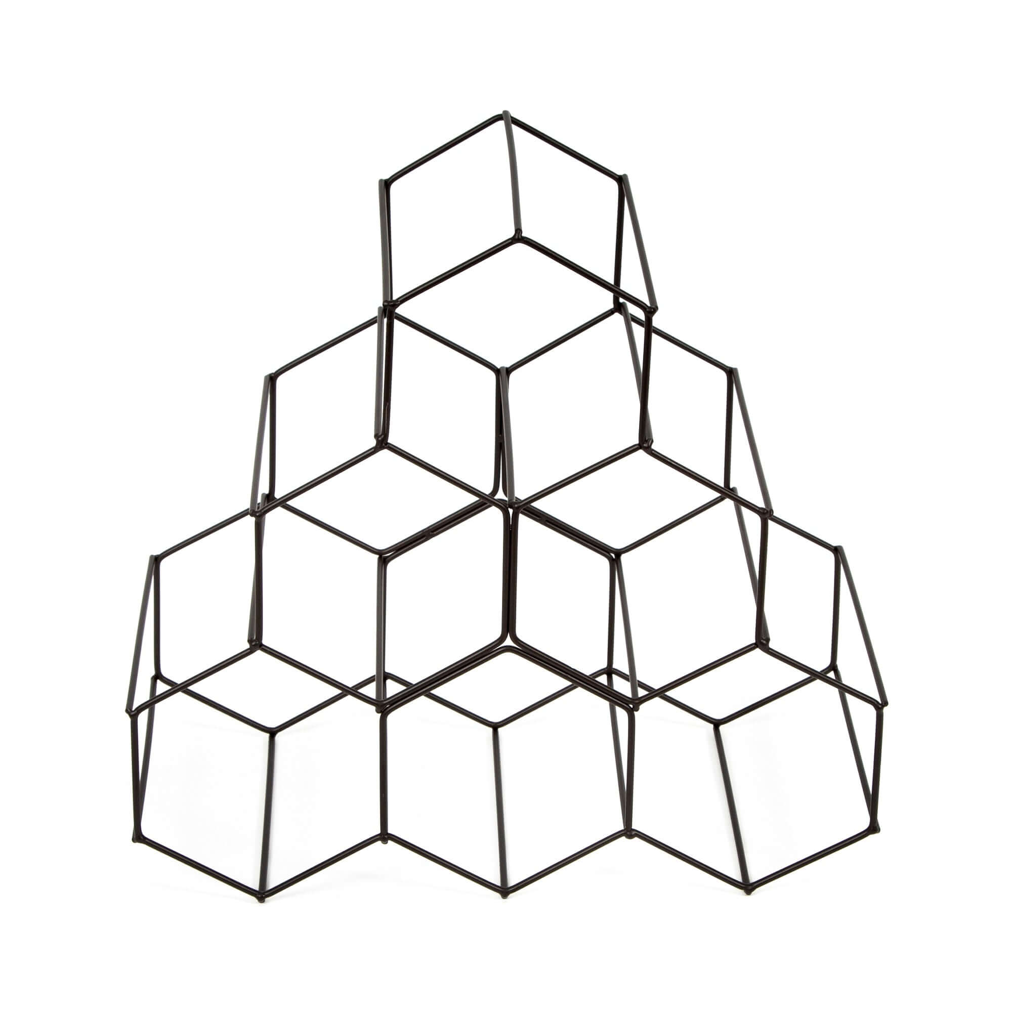 Range bouteilles en métal Hexa