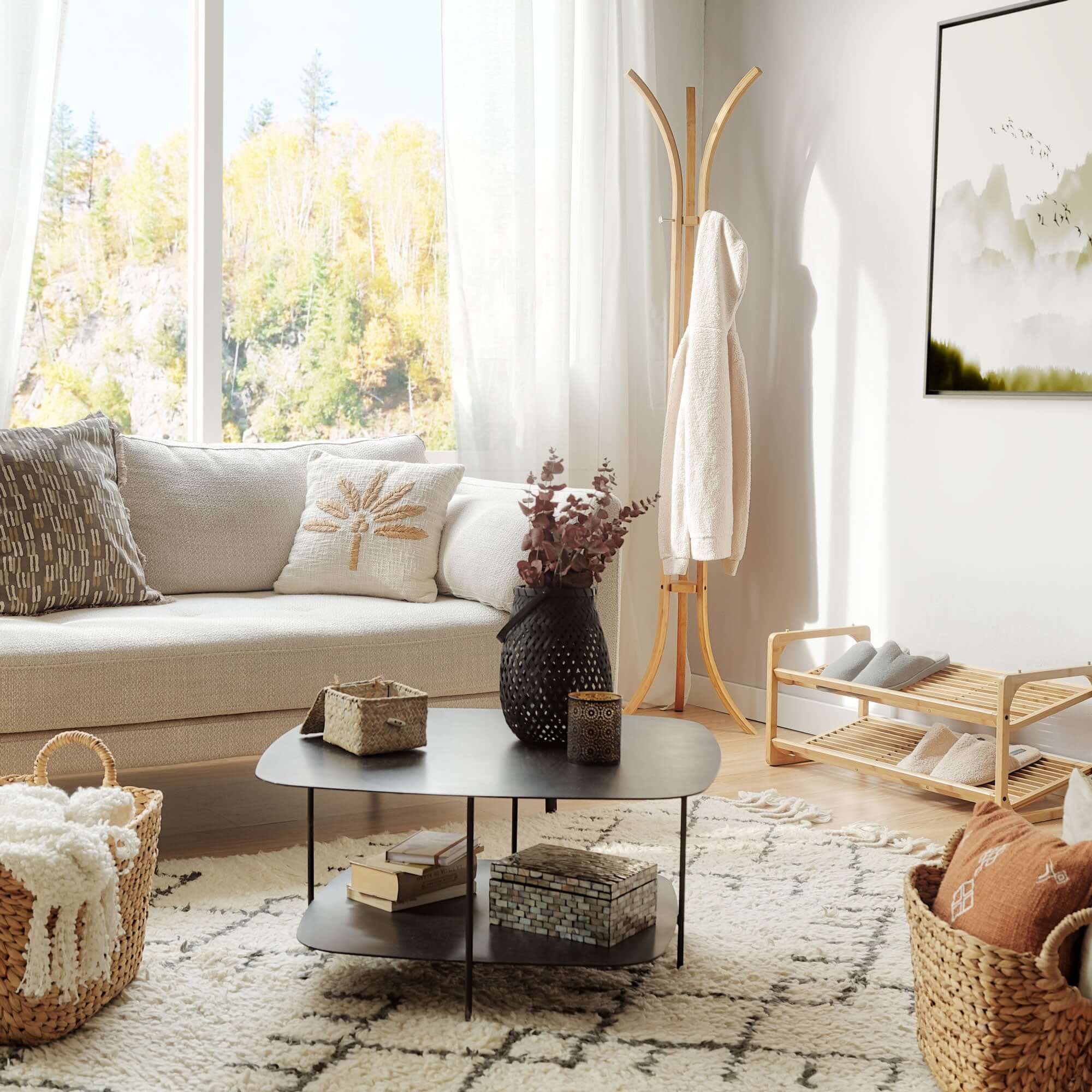 Percheros de bambú Marcus