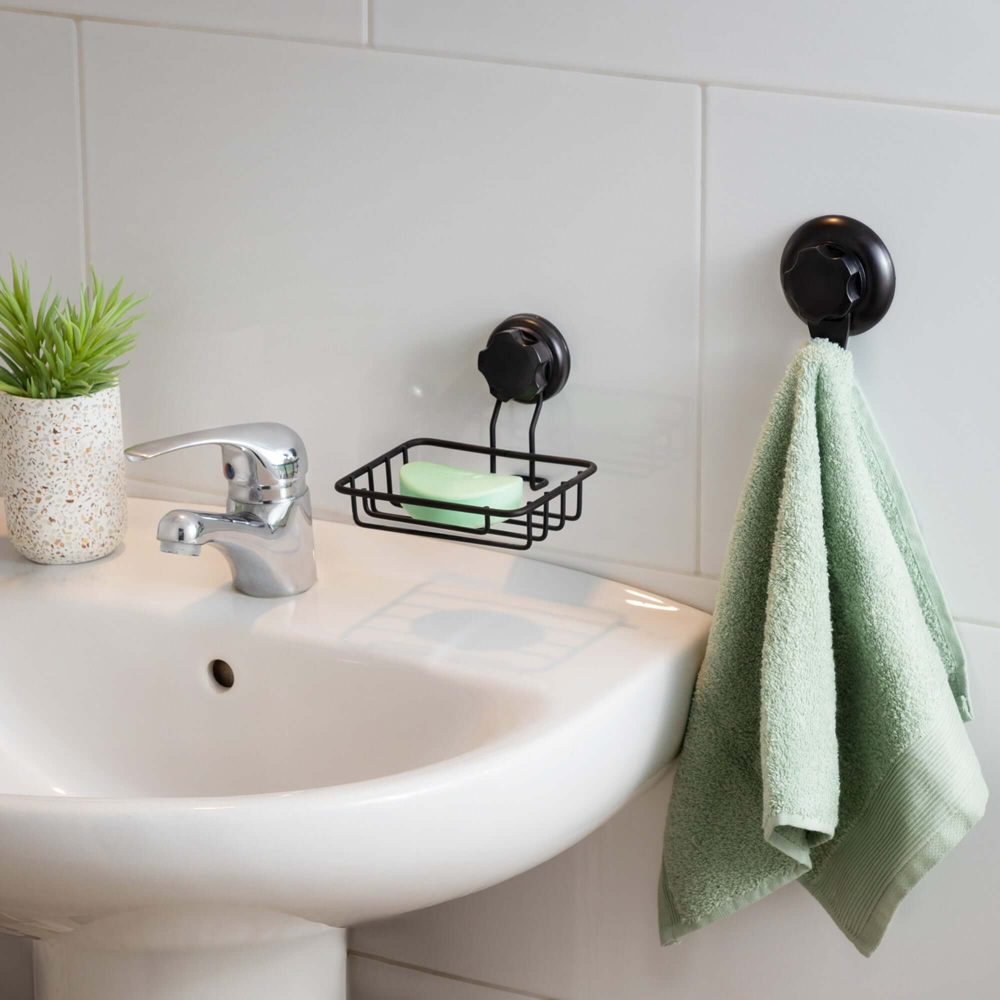 Gancho de succión grande Bestlock Negro negro