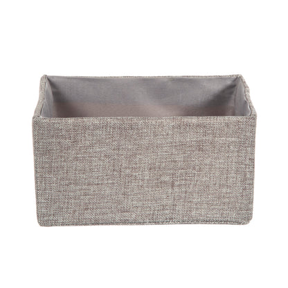 Cesta interior de tela York gris