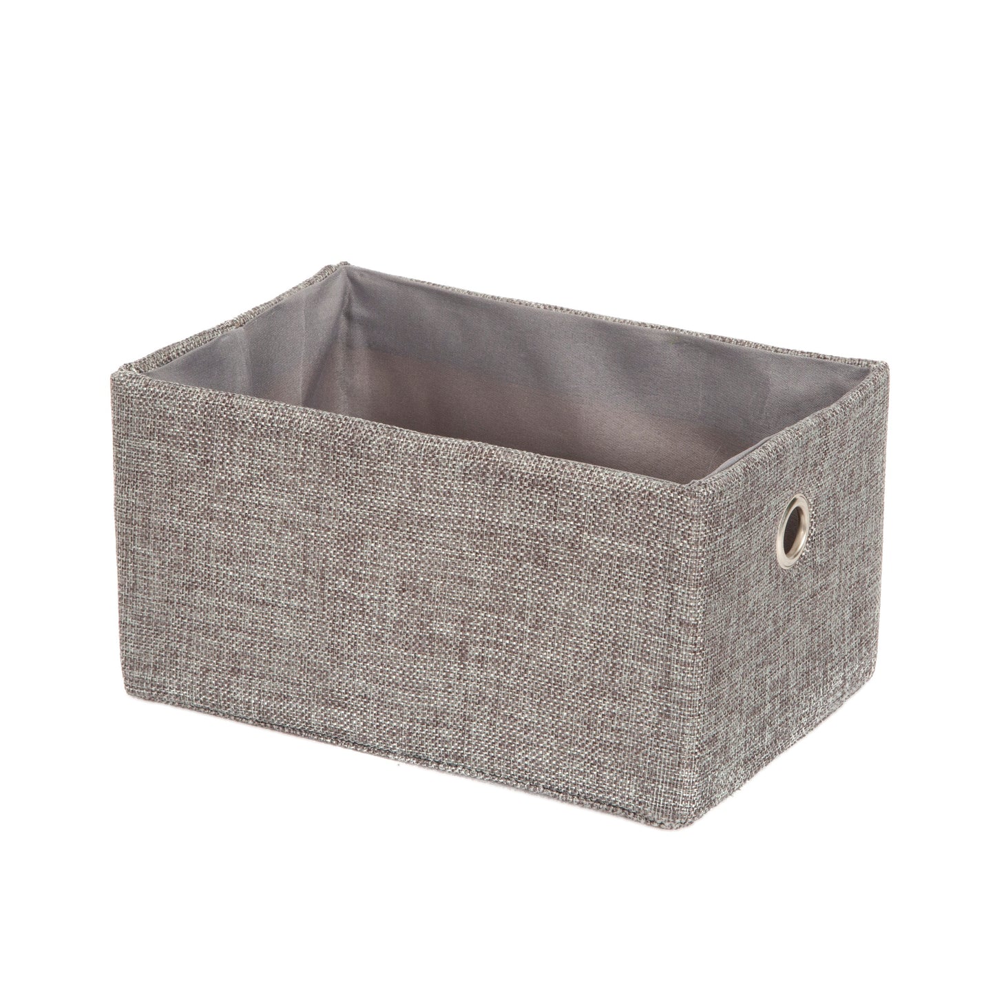 Cesta interior de tela York gris