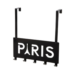 Patère de porte en métal Paris noire