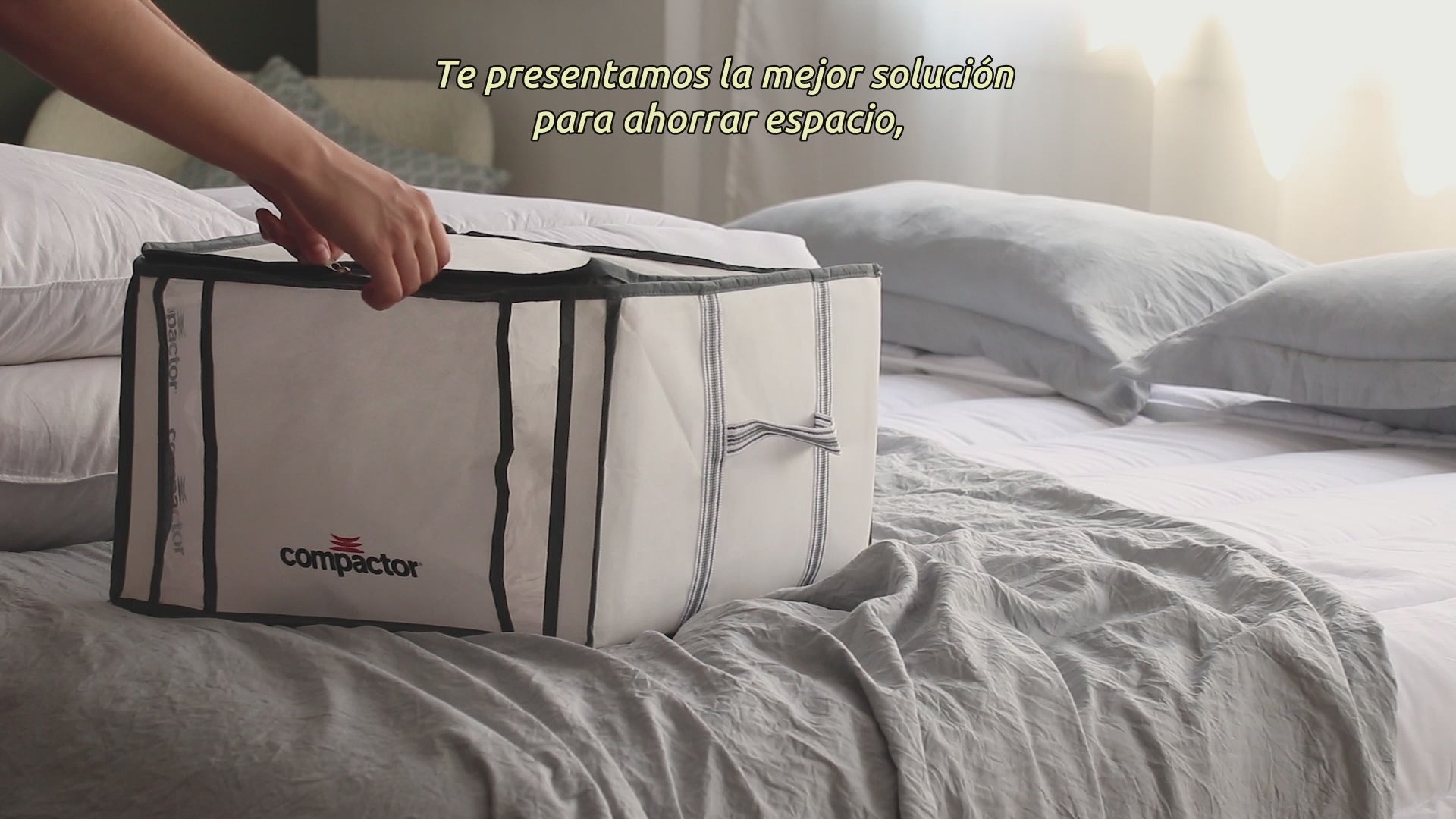 Charger la vidéo : Housse de rangement sous vide XXL