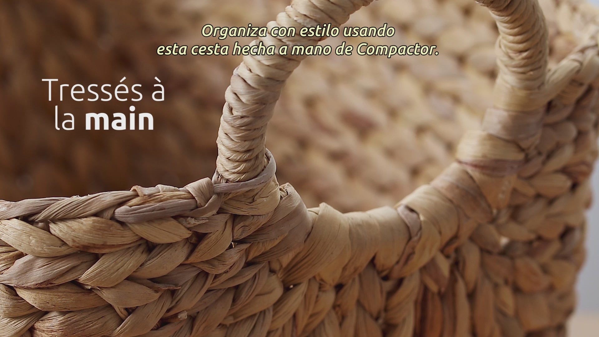 Cargar vídeo: Cesta de almacenamiento de jacinto de agua de Caracas