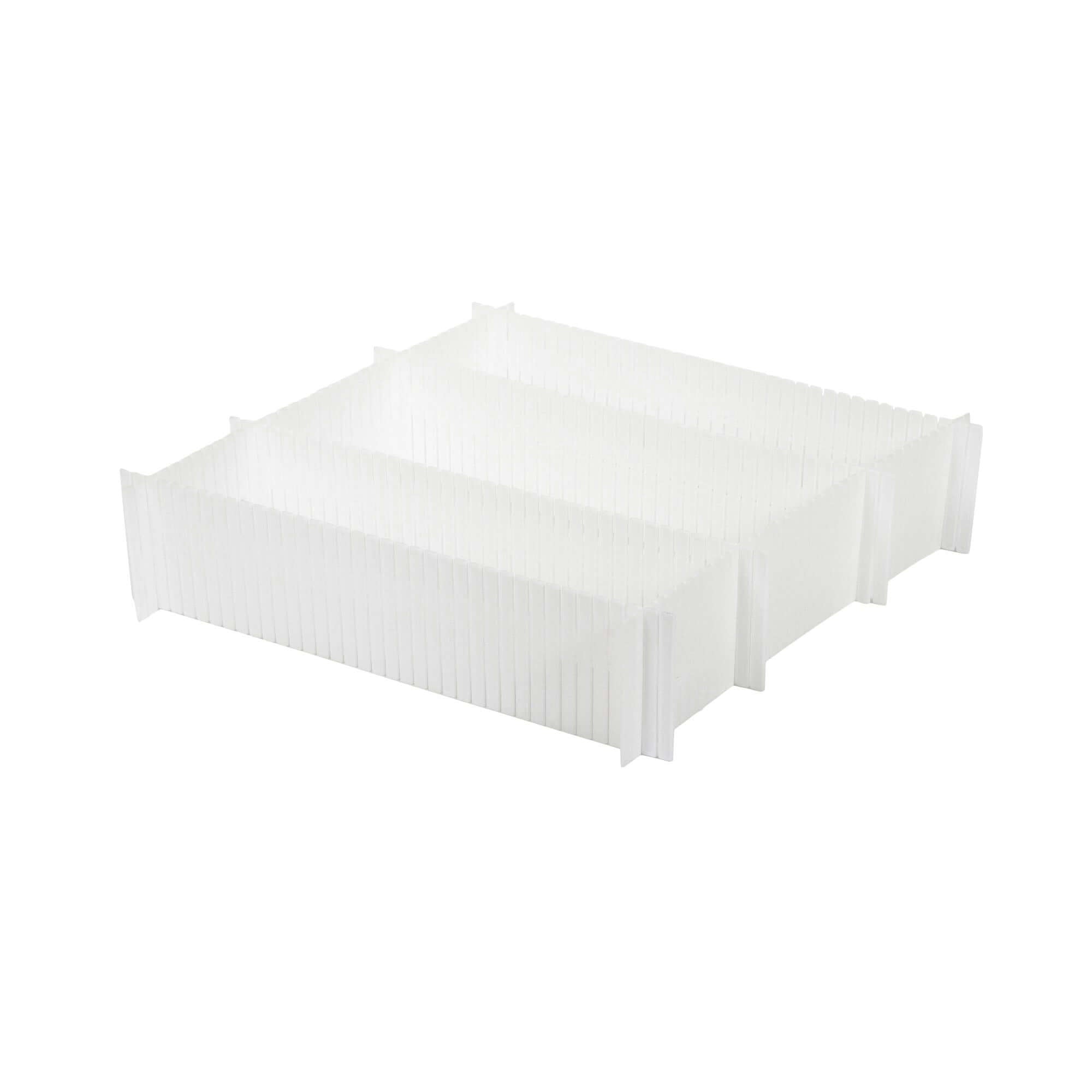Lot de 12 plaques ajustables pour organiser les tiroirs Free blanches