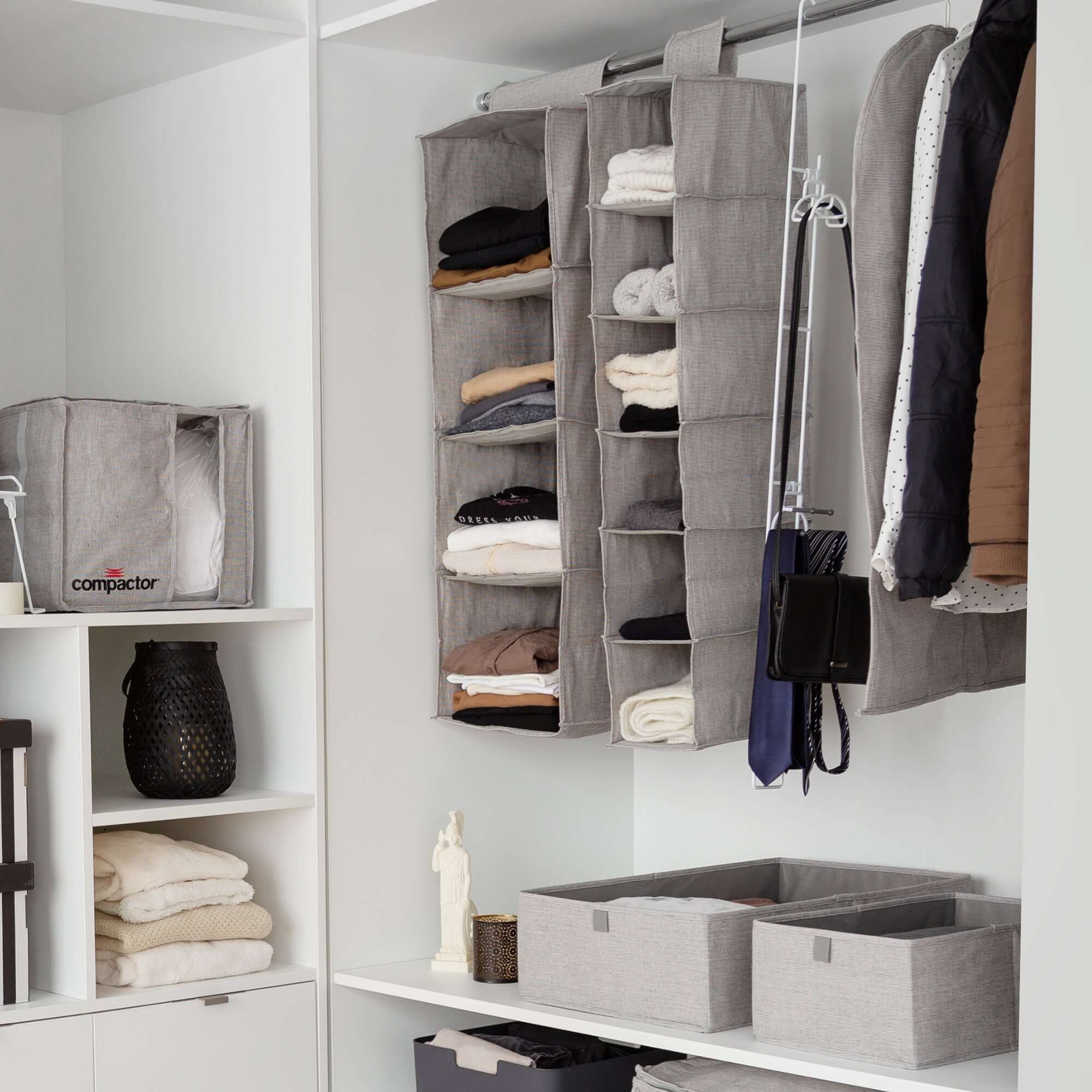 Étagère à suspendre 4 niveaux Oxford grise