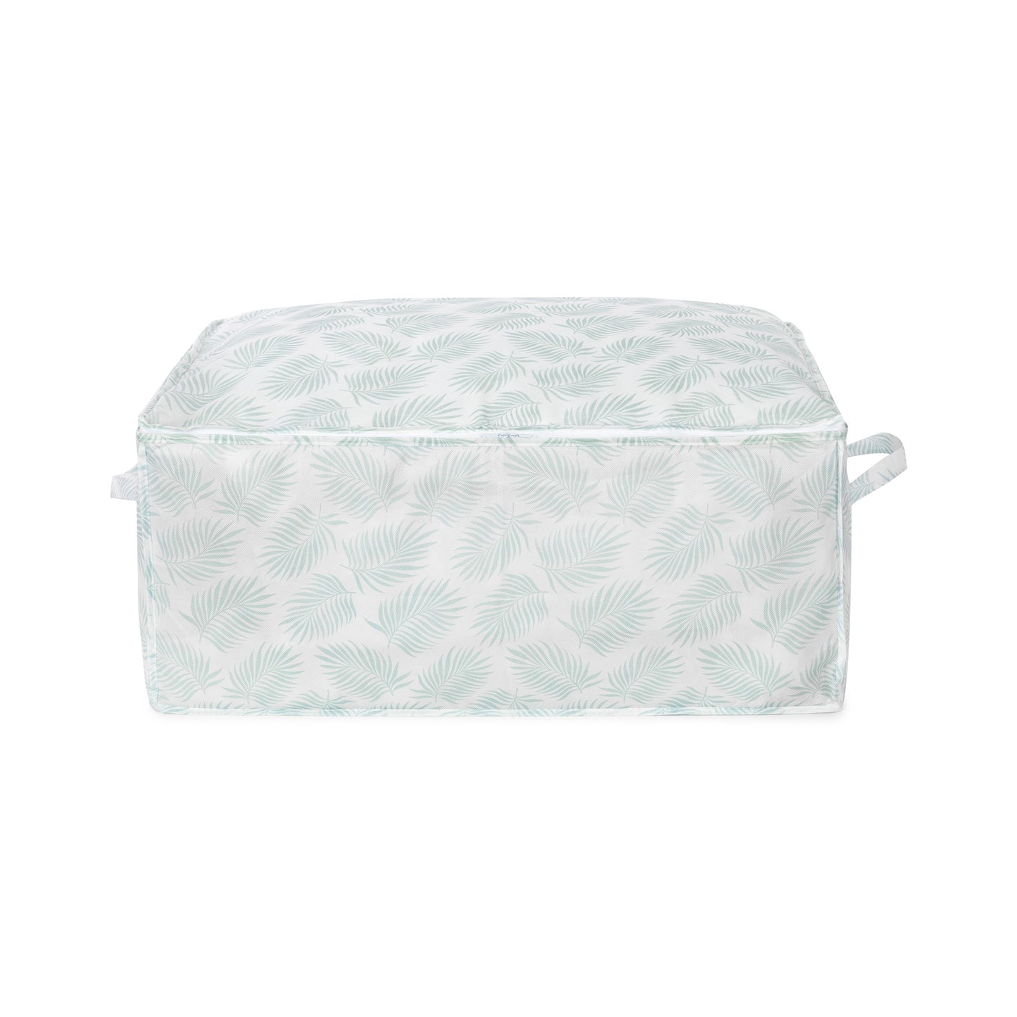 Housse de rangement pour couette Palma blanche et verte