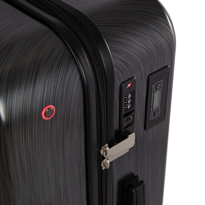 Juego de 3 maletas híbridas Graphite Cabin + L + XL gris oscuro