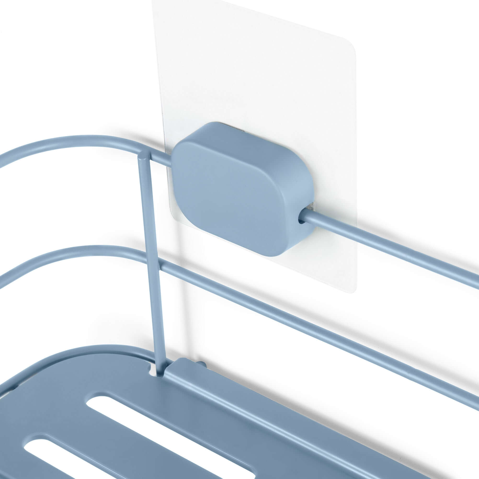 Estantería de pared autoadhesiva de alta resistencia azul Grenå