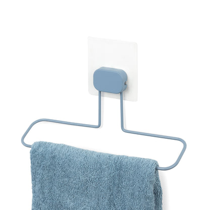 Porte serviettes autoadhésif haute résistance Grenå bleu