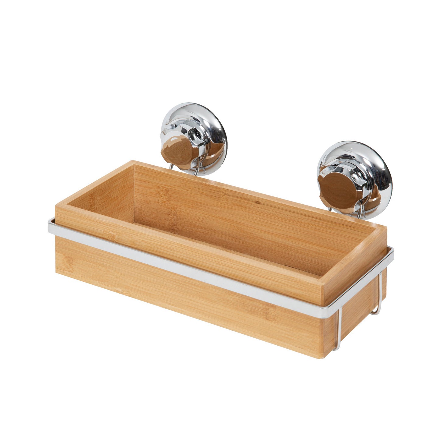 Lot de 3 rangements à ventouses en bambou Bestlock Spa