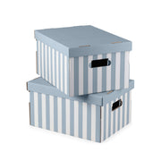 Lot de 2 boîtes de rangement en carton Shirt