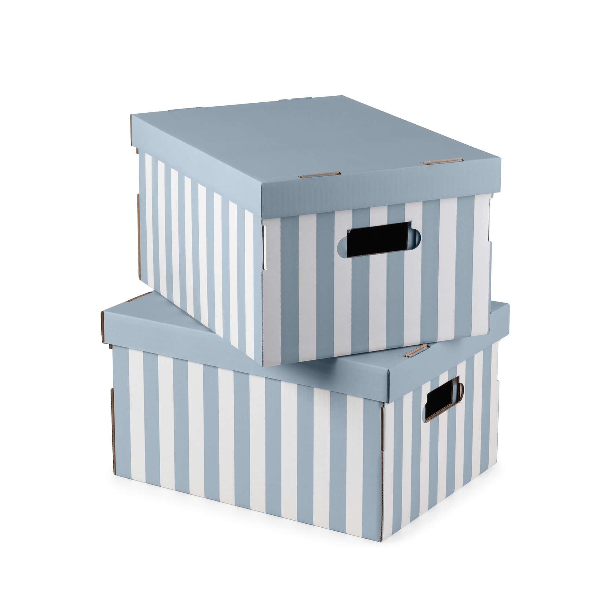 Lot de 2 boîtes de rangement en carton Shirt