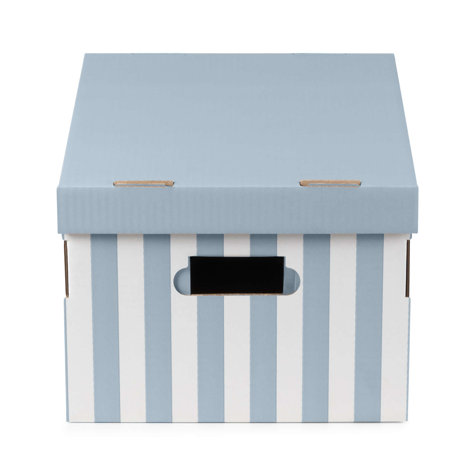 Lot De 2 Boîtes De Rangement En Carton Beige 32x42x17.5 Cm - Design Italien, Poignées, Faciles à Monter, Pour Armoire Et Maison - 13