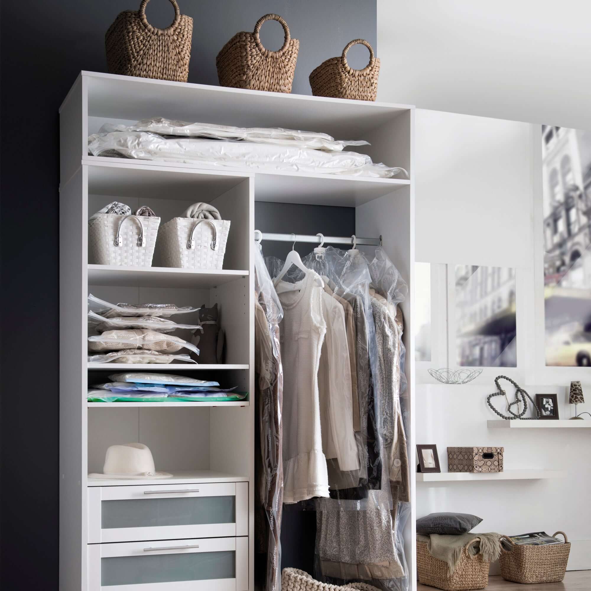 Compactor pack de 24 bolsas de almacenamiento al vacío Aspispace XL transparentes