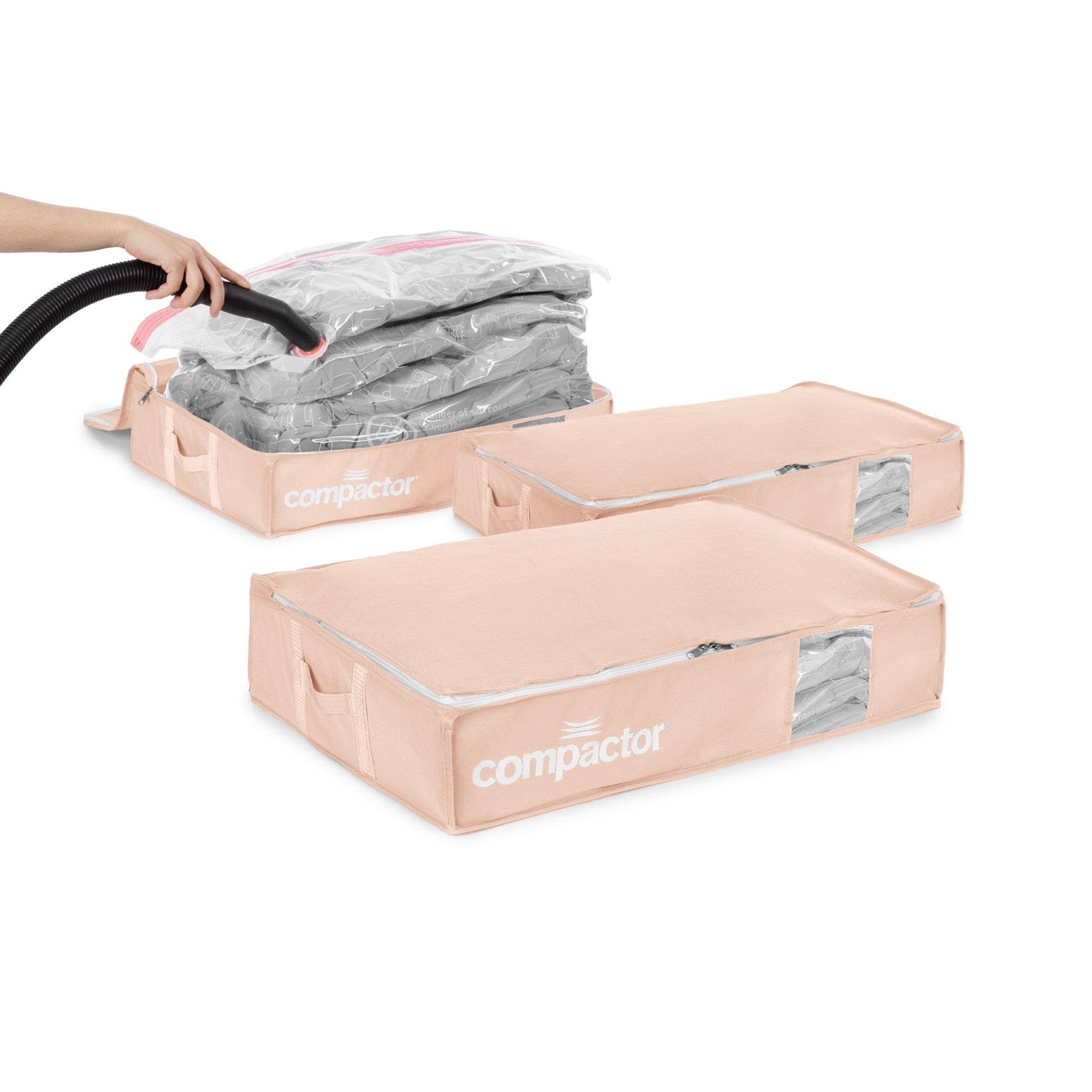 Lot 3 housses rangement sous vide L