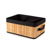 Panier de rangement pliable en bambou