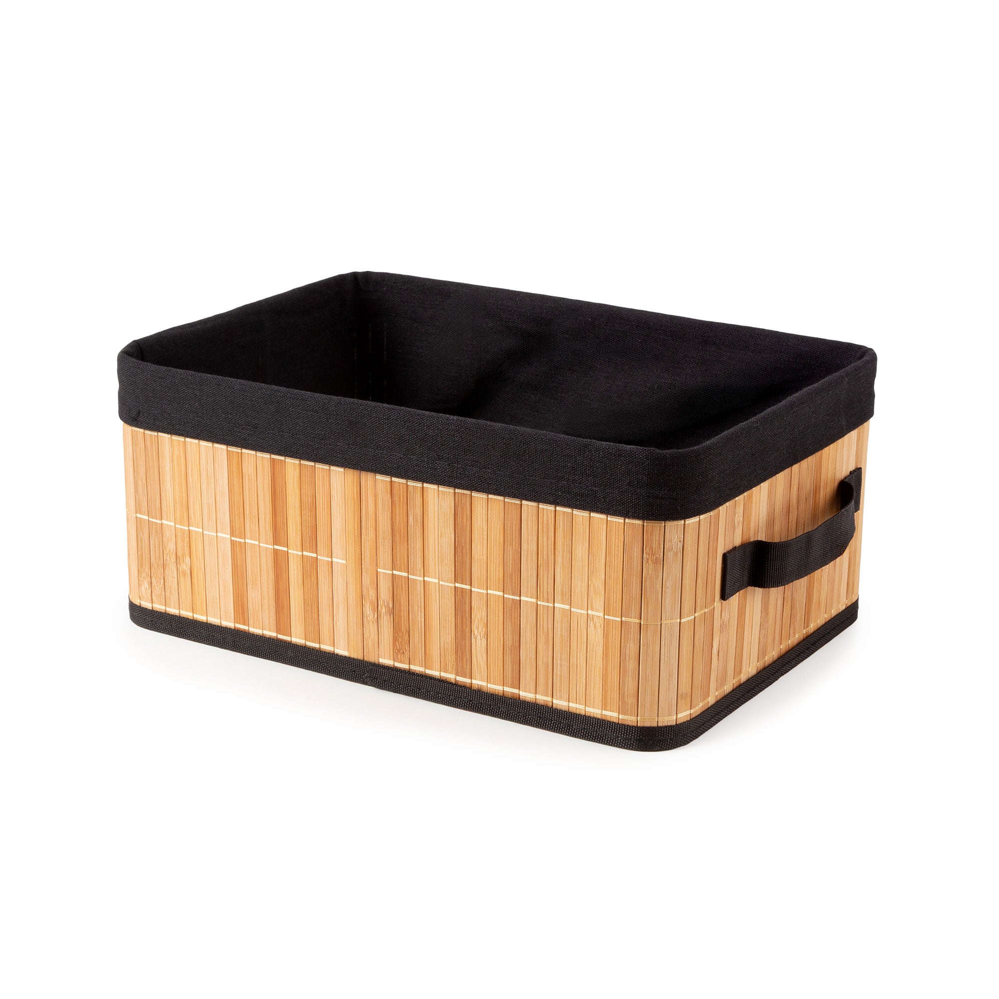 Panier de rangement pliable en bambou